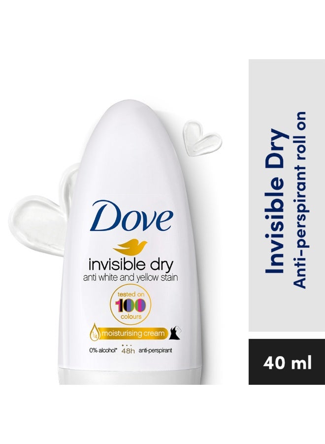 Wowmen Roll On Invisible Dry Prevents white & yellow stains 40ml